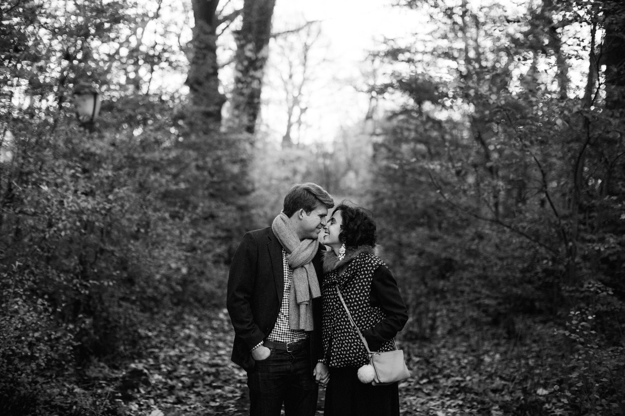 Couple looking at each other is Prospect Park