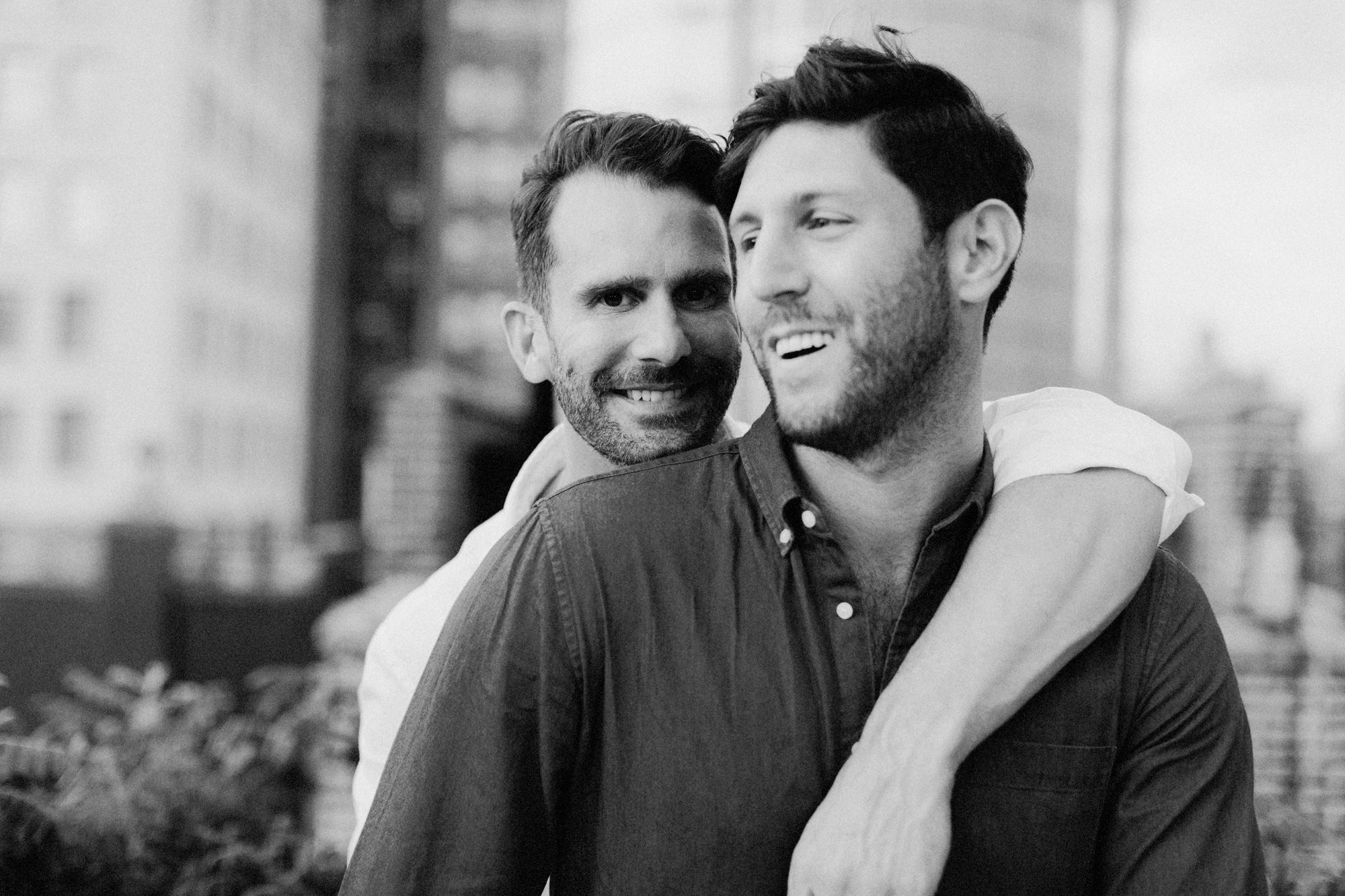 Same sex couple engagement shoot