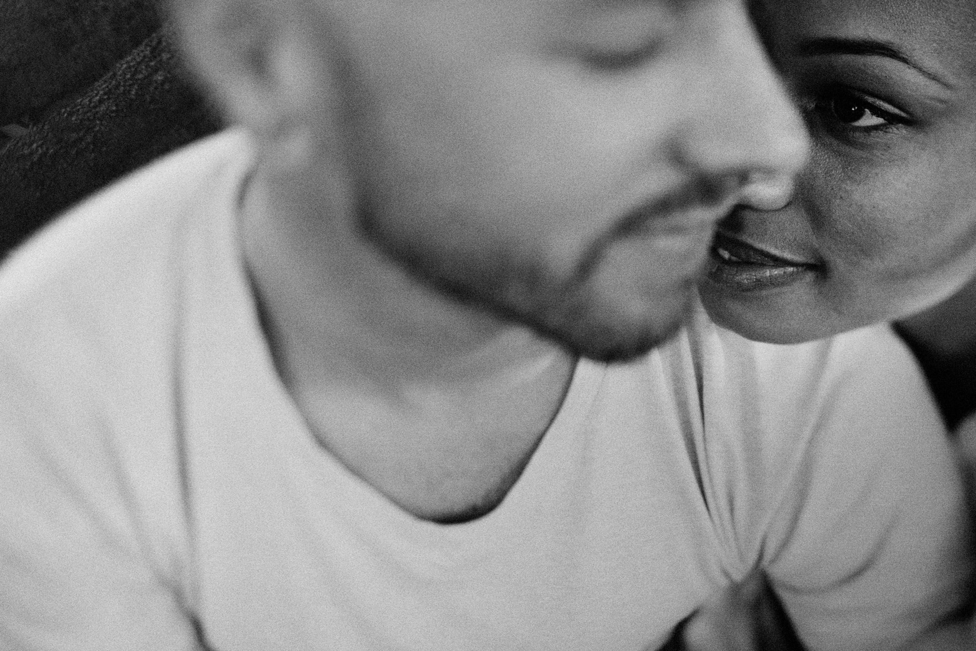 Close up of couple