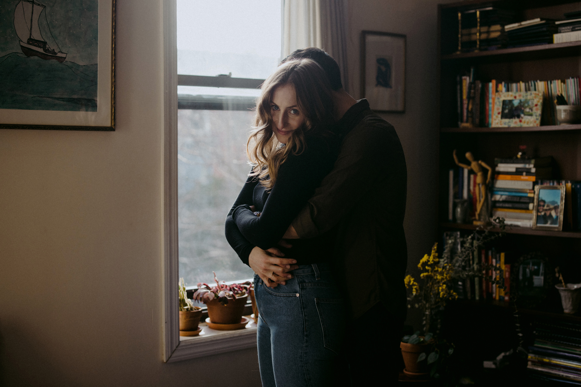 Couple portraits at home