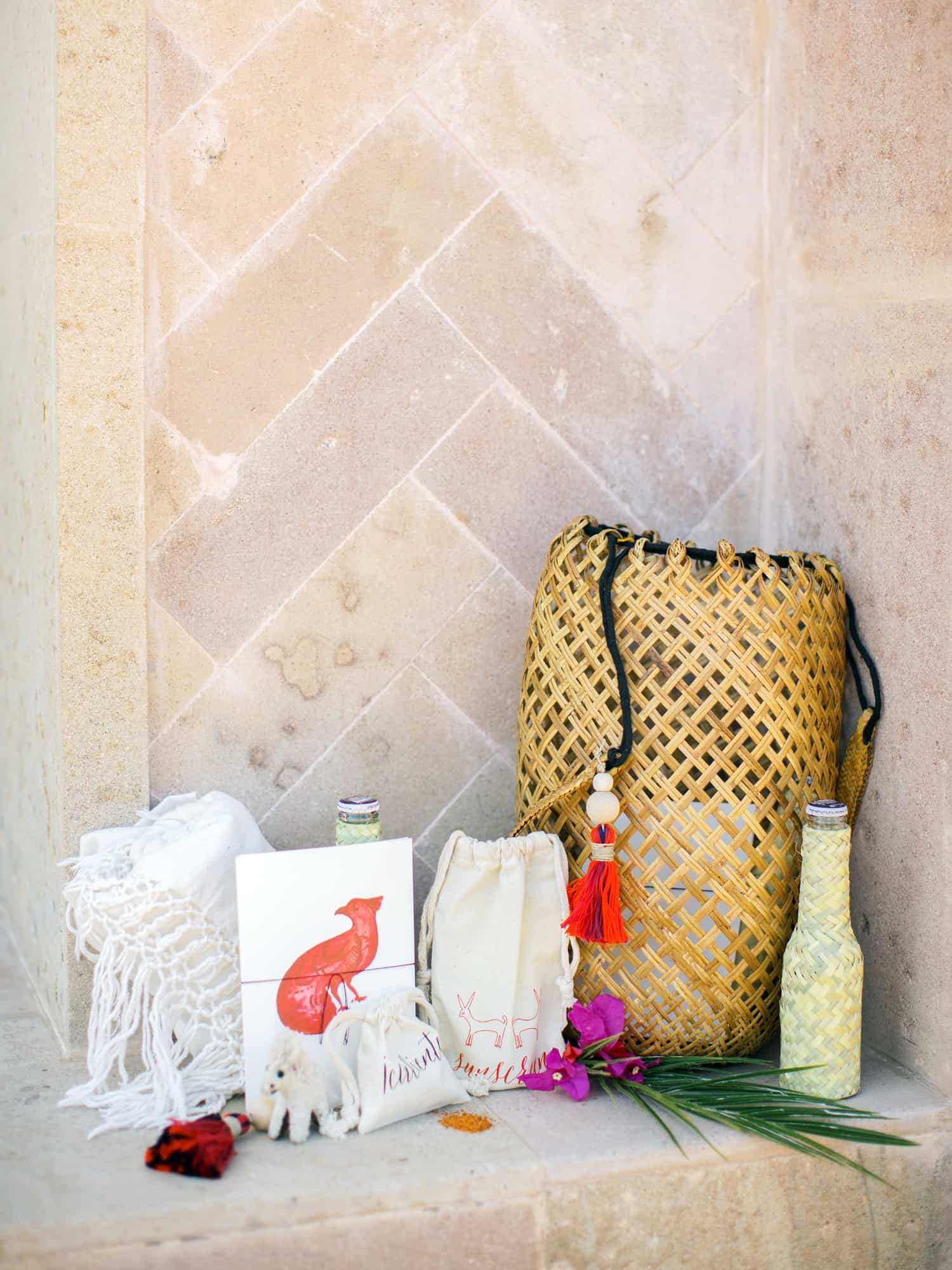 Mexican destination wedding welcome bag
