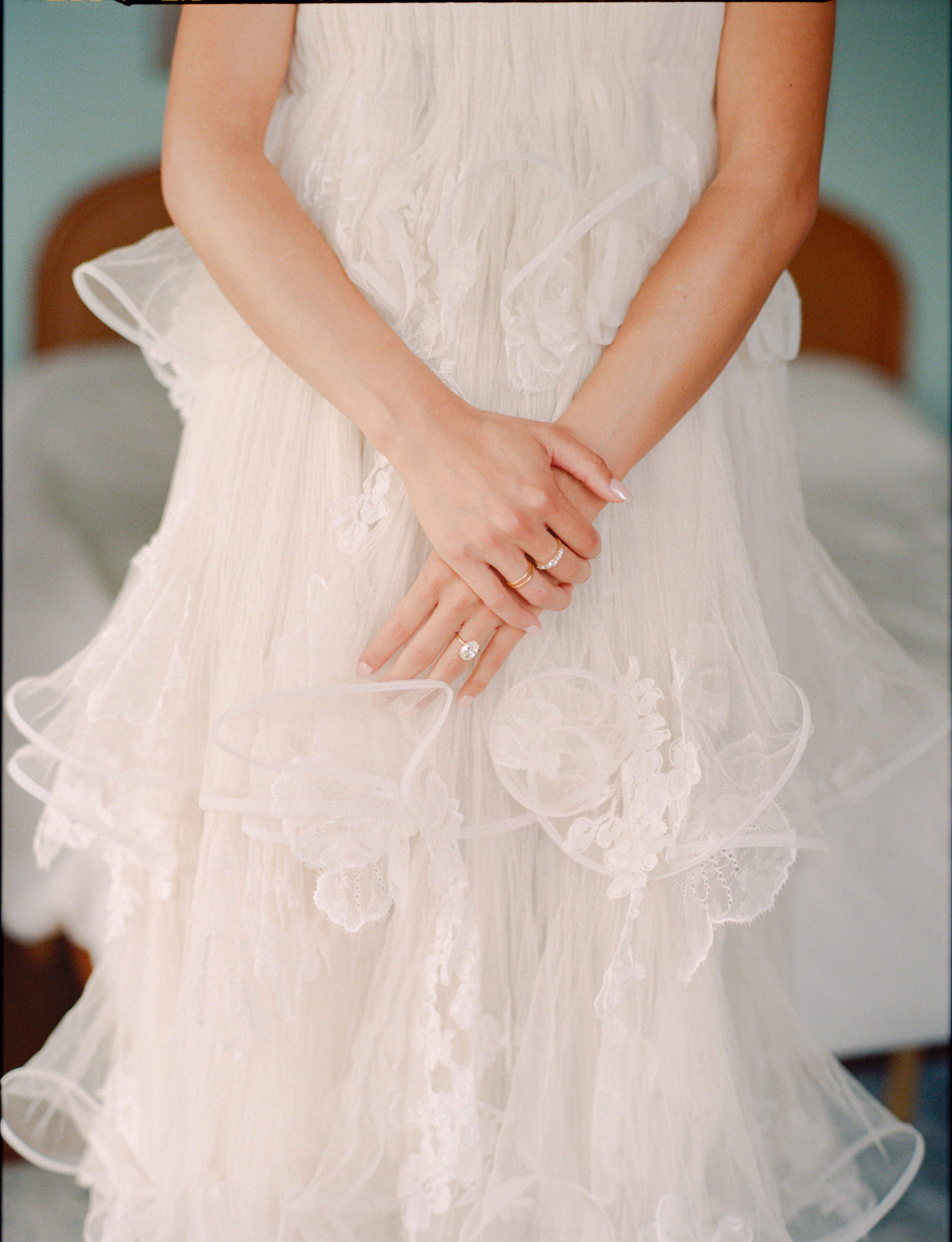 Danielle Frankel Dress - Kauai, Hawaii - Wedding at Na 'Aina Kai Botanical Gardens & Sculpture Park