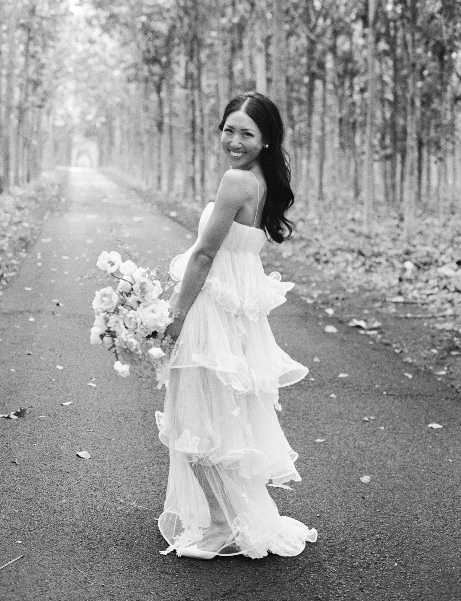 Danielle Frankel Dress - Kauai, Hawaii - Wedding at Na 'Aina Kai Botanical Gardens & Sculpture Park